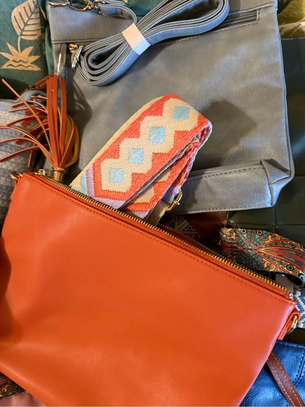 Bundle of 11 purses / hand bags with extra straps
